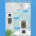 Miniatyrbillede 10 af 10: [Opgraderet version] Philips TAI3320/70 2MP Wi-Fi-sikkerhedskamera - dobbelt objektiv | Nattesyn i fuld farve | Bevægelsesdetektion | To-vejs lyd