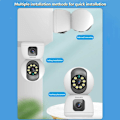 Miniatyrbillede 10 af 10: [Opgraderet version] Philips TAI3320/70 5MP Smart Wi-Fi-kamera – Dual-Lens HD-overvågning | Nattesyn i fuld farve