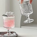 Miniatyrbillede 3 af 3: Vintage udskårne højfodede briller