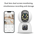 Miniatyrbillede 8 af 10: [Opgraderet version] Philips TAI3320/70 2MP Wi-Fi-sikkerhedskamera - dobbelt objektiv | Nattesyn i fuld farve | Bevægelsesdetektion | To-vejs lyd