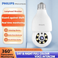 Miniatyrbillede 2 af 10: Philips Smart Bulb-kamera 5MP (TAI2440/93) – WiFi-opgraderet, 2K, tovejslyd, Cloud Storage AI Motion Detection Sikkerhedskamera til hjemmet