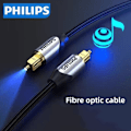 Miniatyrbild 3 av 5: Philips optisk ljudkabel SPDIF Digital Toslink - Ansluter TV, DVD, soundbar, förstärkare - SWR21230/93