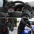 Miniatyrbillede 4 af 5: Mænds varme berøringsskærmhandsker, udendørs cykelhandsker, vinter vandtæt, vindtætte skihandsker