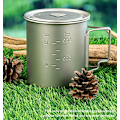 Miniatyrbild 3 av 5: Ren titanmugg stor kapacitet 750ML camping bärbar vattenkopp resa te kopp med lock hem kaffekoppar