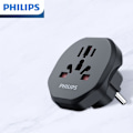 Miniatyrbillede 3 af 6: Philips Global Travel Socket/Europæisk Standard Konverter Stik/Socket Converter/1002A