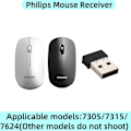 Miniatyrbillede 5 af 5: Philips 2.4G trådløs mus USB-modtageradapter - Kompatibel med SPK7315, SPK7305, SPK7624