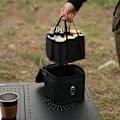 Miniatyrbild 2 av 5: Kryddflaskuppsättning för utomhusbruk Portabel BBQ-kryddflaska Kombination Picnic-krydddispenser Oljeflaska Förvaringsväska