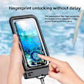 Miniatyrbild 3 av 5: Philips vattentätt mobilfodral - upplåsning av pekskärm och fingeravtryck, universalpassform för simning, dykning