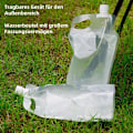 Miniatyrbild 3 av 5: Utomhuscamping 2L hopfällbar vattenpåse, transparent vattenpåse, dricksvattenpåse, hopfällbar vattenflaska, återanvändbar vattenpåse