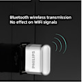 Miniatyrbillede 2 af 5: Philips SWR3301 sort USB Bluetooth Adapter 4.0 trådløs sender til stationære computere, bærbare computere og højttalere