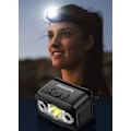 Miniatyrbillede 2 af 5: Philips SFL3153RH forlygte med hatteklemme lys dobbelt lyskilde rød og blå advarselslampe induktionshovedmonteret lommelygte