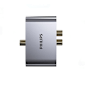 Miniatyrbillede 2 af 5: philips koaksial optisk fiber lydkonverter dobbelt lotus linje enkeltpunkt dobbelt skærm tv til lydforstærker spdif-udgang til 3,5 mm lotus