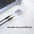 Miniatyrbillede 2 af 5: Philips ekstern USB-lydkortadapter - USB til 3,5 mm hovedtelefon- og mikrofonstik, driverløs plug & play til pc/PS4 - SWR1656Y