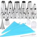 Miniatyrbild 1 av 3: Tyllset - 27st Spritstyllar, spritspåse & koppling - Cake tool
