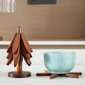 Miniatyrbild 3 av 5: Trädesign i trädformad matunderlägg, värmeisolering och