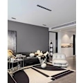 Miniatyrbild 2 av 5: Lång strip spotlight 5 huvuden inbäddade linjära fullspektrum rektangulära mörkmonterade bländfria 10/15 pärlor Philips gallerljus svart 4000k