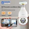 Miniatyrbillede 4 af 10: Philips Smart Bulb-kamera 5MP (TAI2440/93) – WiFi-opgraderet, 2K, tovejslyd, Cloud Storage AI Motion Detection Sikkerhedskamera til hjemmet