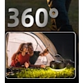 Miniatyrbillede 5 af 5: led super lys solcellelampe til camping kold og varm tofarvet lang levetid udendørs husholdning nødbelysning campingudstyr