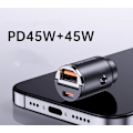 Miniatyrbillede 2 af 5: Philips mini-biloplader med to porte, hurtig opladning og nyd bilturen