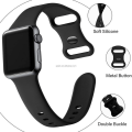Miniatyrbild 5 av 5: Apple Watch kompatibelt Armband Silikon askGRÅ 42/44/45/49 mm Grey S