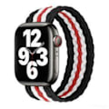 Pikkukuva 1 / 2: Apple Watch kompatibelt ARMBAND ElastisktSVART/RÖD/VIT38/40/41mm MultiColor M