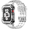 Miniatyrbillede 1 af 6: Apple Watch kompatibelt Armband TPU TRANSARENT 42/44/415 mm Transparent one size
