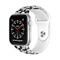 Miniatyrbillede 1 af 3: Apple Watch kompatibelt Armband Silikon SCULL 38/40/41 mm Multicolor L