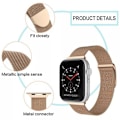 Pikkukuva 2 / 2: Apple Watch kompatibelt Armband Milanese Loop MÖRK GRÅ 38/40/41 mm metall Graphite grey