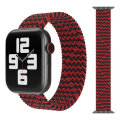Miniatyrbillede 1 af 3: Apple Watch kompatibelt ARMBAND Elastiskt SVART/RÖD 42/44/45 mm MultiColor L