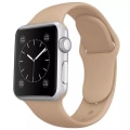 Miniatyrbild 1 av 2: Apple Watch kompatibelt Armband Silikon SAND BEIGE 38/40/41 mm Beige L