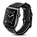 Pikkukuva 1 / 7: Apple Watch kompatibelt Armband LÄDER SVART 38/40/41 mm Black one size
