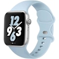 Miniatyrbild 1 av 2: Apple Watch kompatibelt Armband Silikon LJUSBLÅ 38/40/41 mm LightBlue S