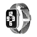 Pikkukuva 1 / 3: Apple Watch kompatibelt Armband Elastiskt GRÅ/VIT 38/40/41mm Grey one size
