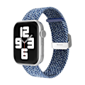 Pikkukuva 1 / 3: Apple Watch kompatibelt Armband Elastiskt  BLÅMETALLIC38/40/41mm Blue one size