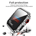 Miniatyrbillede 3 af 6: Heltäckande Skal till Apple Watch 4/5/6/SE Härdat glas 44mm ZEBRA Black