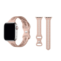 Miniatyrbild 1 av 2: Smalt Apple Watch kompatibelt Armband SPETS BEIGE 38/40/41 mm Beige one size