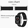 Pikkukuva 2 / 3: Apple Watch kompatibelt Armband Elastiskt  BLÅMETALLIC38/40/41mm Blue one size