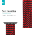 Pikkukuva 3 / 3: Apple Watch kompatibelt ARMBAND Elastiskt SVART/RÖD 42/44/45 mm MultiColor M
