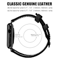 Pikkukuva 7 / 7: Apple Watch kompatibelt Armband LÄDER SVART 38/40/41 mm Black one size