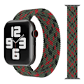 Miniatyrbillede 1 af 3: Apple Watch kompatibelt ARMBAND Elastiskt SVART/GRÖN/RÖD 38/40/41 mm MultiColor M