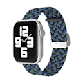 Miniatyrbillede 1 af 3: Apple Watch kompatibelt Armband ElastisktSVARTBLÅ/GRÖN38/40/41mm Multicolor one size