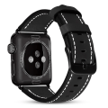 Miniatyrbillede 2 af 7: Apple Watch kompatibelt Armband LÄDER SVART 38/40/41 mm Black one size