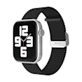 Miniatyrbillede 1 af 3: Apple Watch kompatibelt Armband Elastiskt SVART 42/44/45 mm Black one size