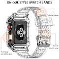Miniatyrbillede 2 af 6: Apple Watch kompatibelt Armband TPU TRANSARENT 42/44/415 mm Transparent one size