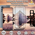Miniatyrbillede 1 af 5: 2-Pack ONEPLUS NORD 2 Skærmbeskyttelse & 2-Pack linsebeskyttelse - Hærdet Glas 9H - Super kvalitet 3D