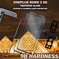Miniatyrbillede 3 af 5: 2-Pack ONEPLUS NORD 2 Skærmbeskyttelse & 2-Pack linsebeskyttelse - Hærdet Glas 9H - Super kvalitet 3D