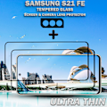 Miniatyrbillede 5 af 5: 2-Pack SAMSUNG S21 FE Skærmbeskyttelse & 1-Pack linsebeskyttelse - Hærdet Glas 9H - Super kvalitet 3D