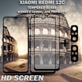 Pikkukuva 2 / 5: 2-Pack XIAOMI REDMI 12C Näytönsuoja & 2-Pack linssinsuoja - Karkaistu Lasi 9H - Super laatu 3D