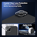Miniatyrbillede 7 af 7: 2-Pack ‏‏Iphone 13 Mini Skærmbeskyttelse & 2-Pack linsebeskyttelse - Hærdet Glas 9H - Super kvalitet 3D