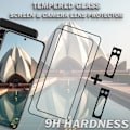 Pikkukuva 3 / 5: 2-Pack GOOGLE PIXEL 8 PRO Näytönsuoja & 2-Pack linssinsuoja - Karkaistu Lasi 9H - Super laatu 3D